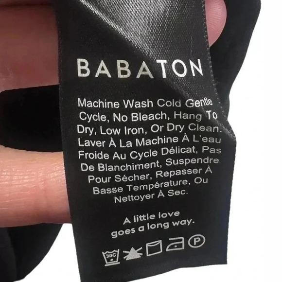 Aritzia Babaton Wallace Dress Short Sleeve Wrap Mini Deep V-Neck Size Small S - Picture 8 of 9